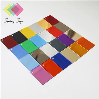 Hiasan Lembaran Cermin PMMA Akrilik Emas Perak Emas Mawar